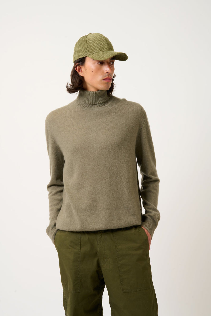 Pull Col Roulé - Bange - Kaki