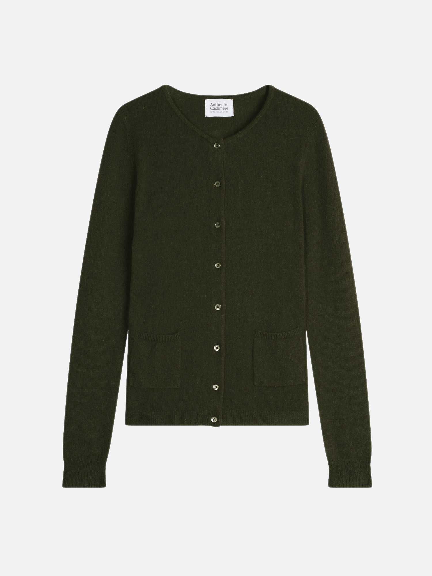 Cardigan Col Rond - Caron - Kaki