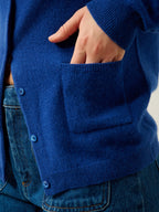 Cardigan Col Rond - Caron - Bleu