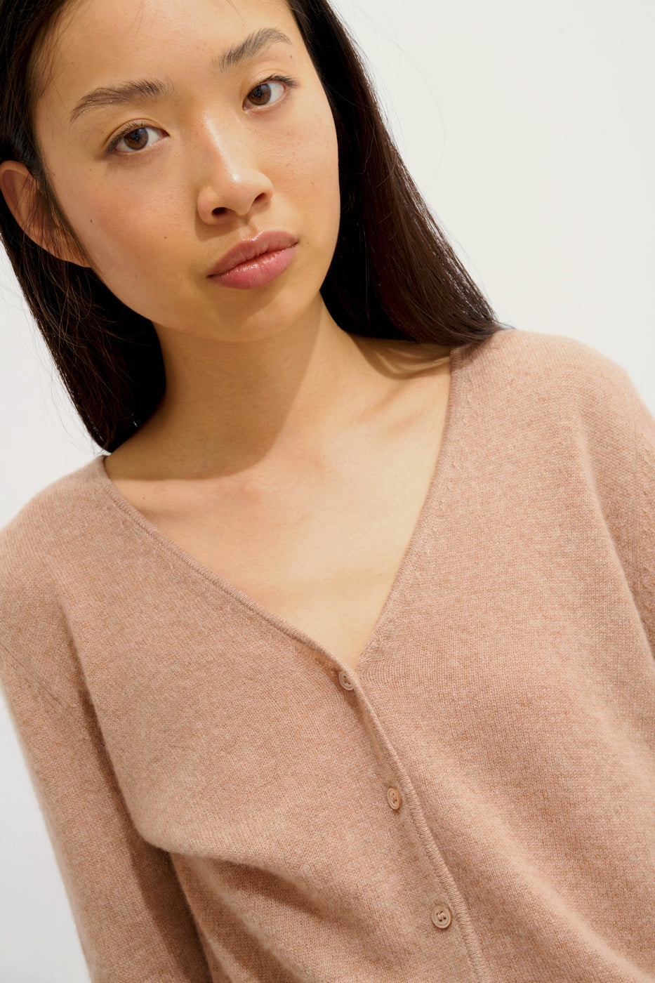 V-Neck Cardigan - Chalais - Marl Camel