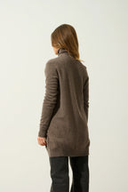 Cardigan Col V - Cimet - Taupe Chiné