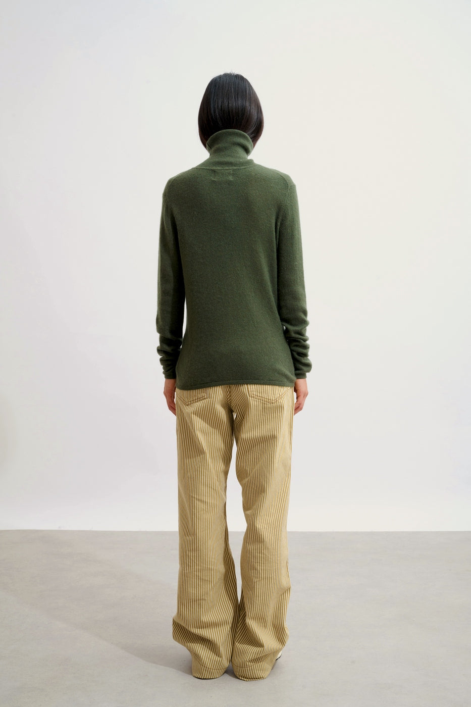 Pull Col Roulé - Bise - Kaki