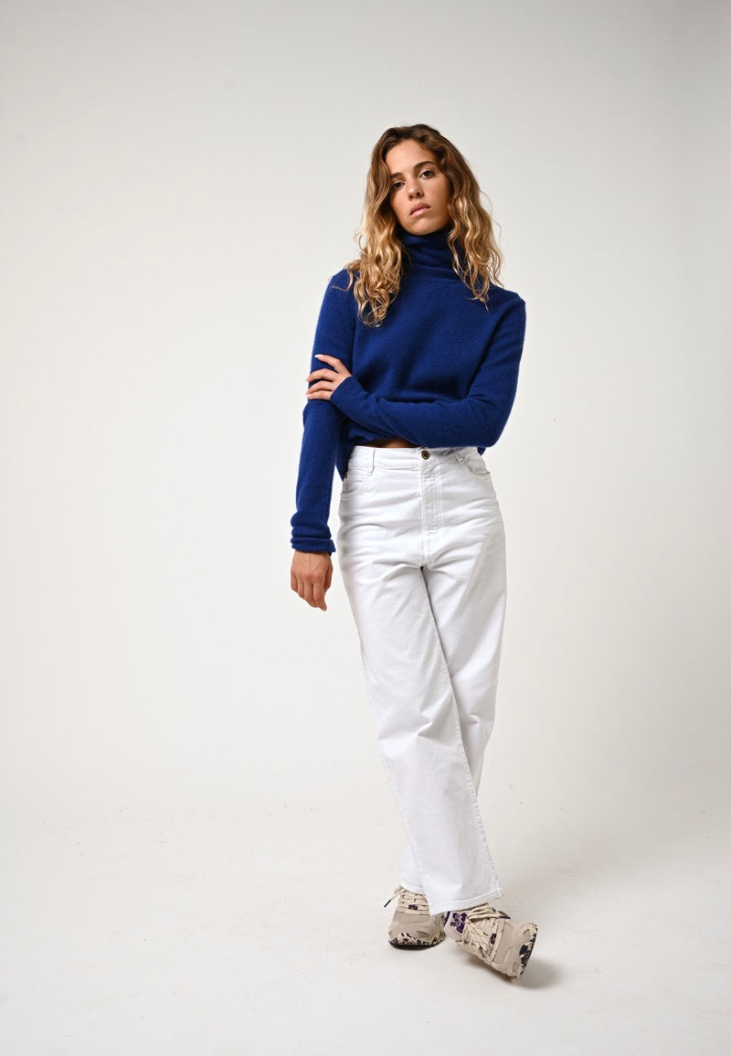 Roll Neck Jumper - Bise - Outremer