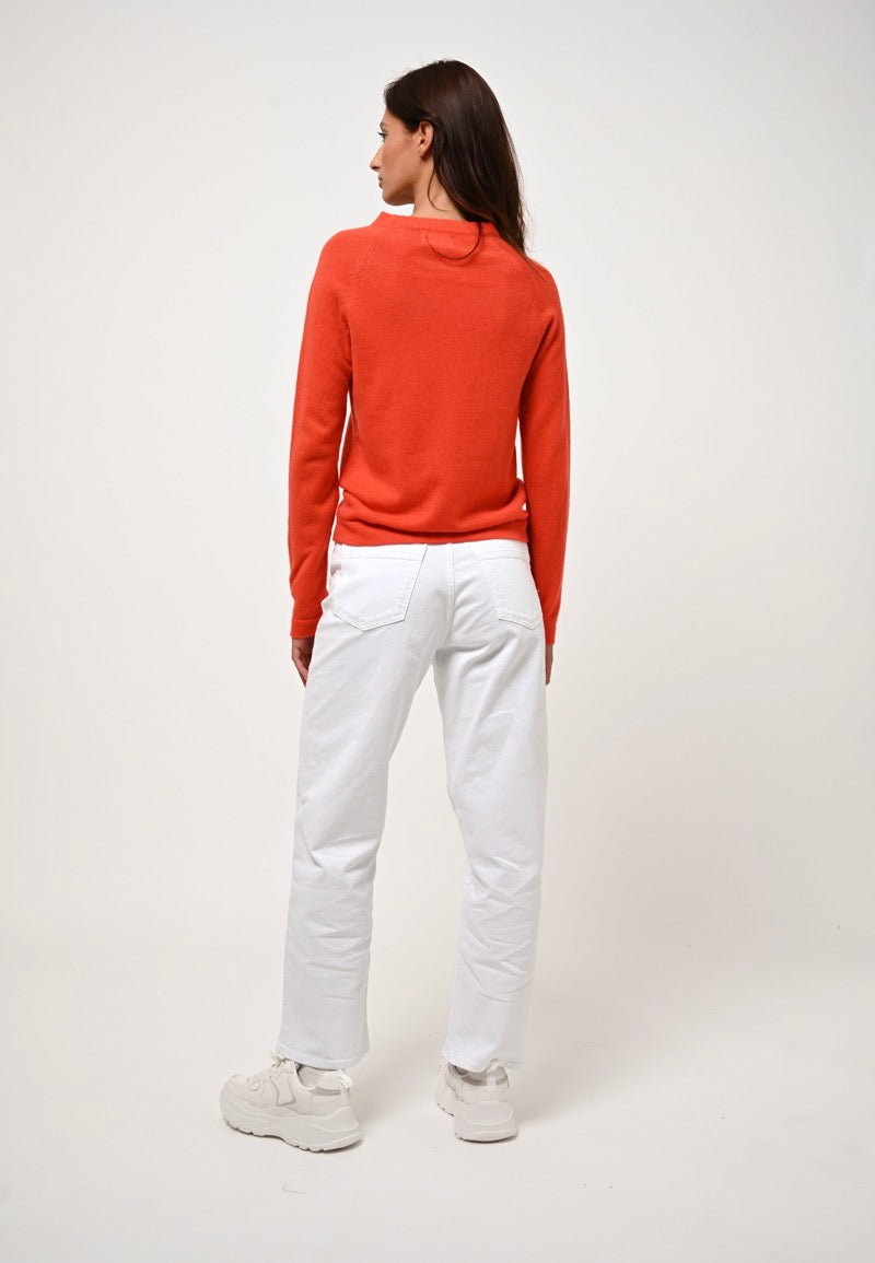 Round-Neck Jumper - Ecrin - Orange
