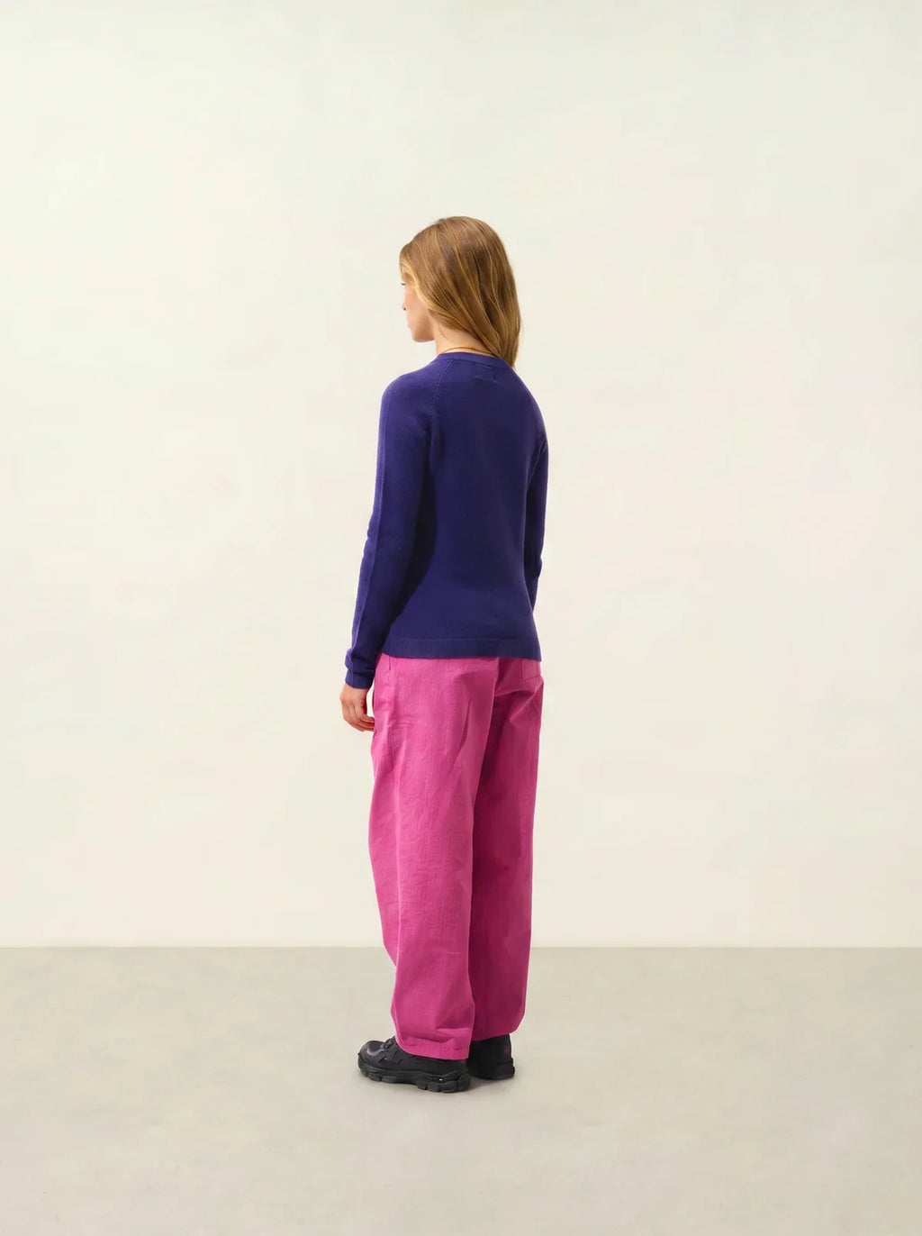 Sweter z okrągłym dekoltem - Ecrin - Purple