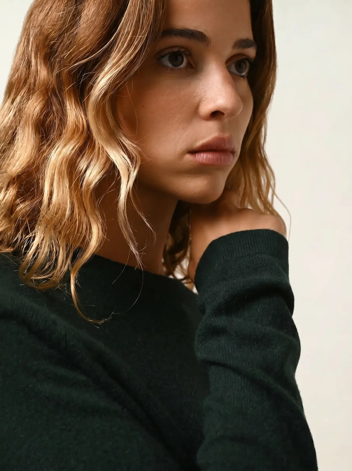 Crew-Neck Jumper - Ecrin - Cypress
