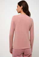 Pull Col Rond - 100% Cachemire 2 Fils - Bois De Rose - Femme