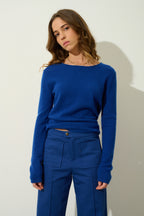 Round-Neck Jumper - Epéna - Outremer