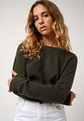 Jersey de cuello redondo - Etret - Caqui