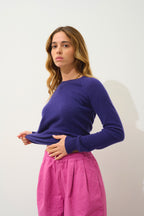 Pull Col Rond - Etret - Purple