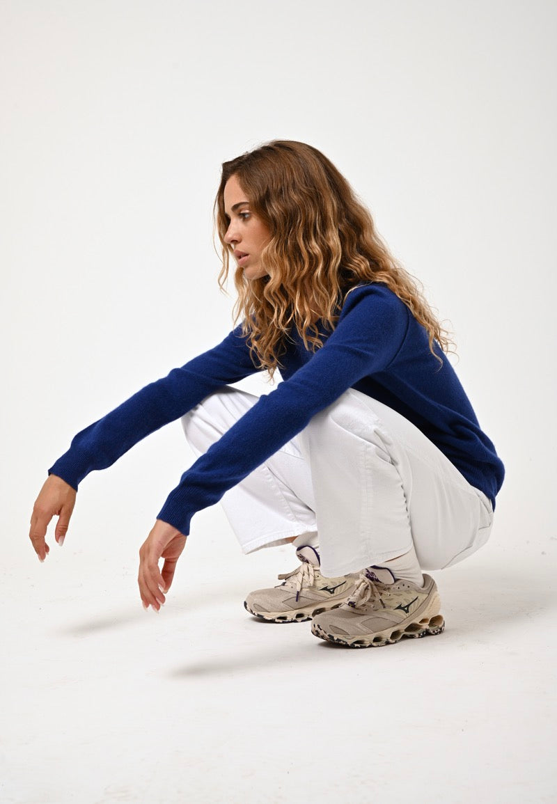 Round-Neck Jumper - Etret - Ultramarine