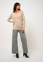Pull Col Rond - Faraut - Sable