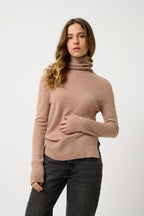 Jersey de Cuello Vuelto - Fornet - Camel Jaspeado