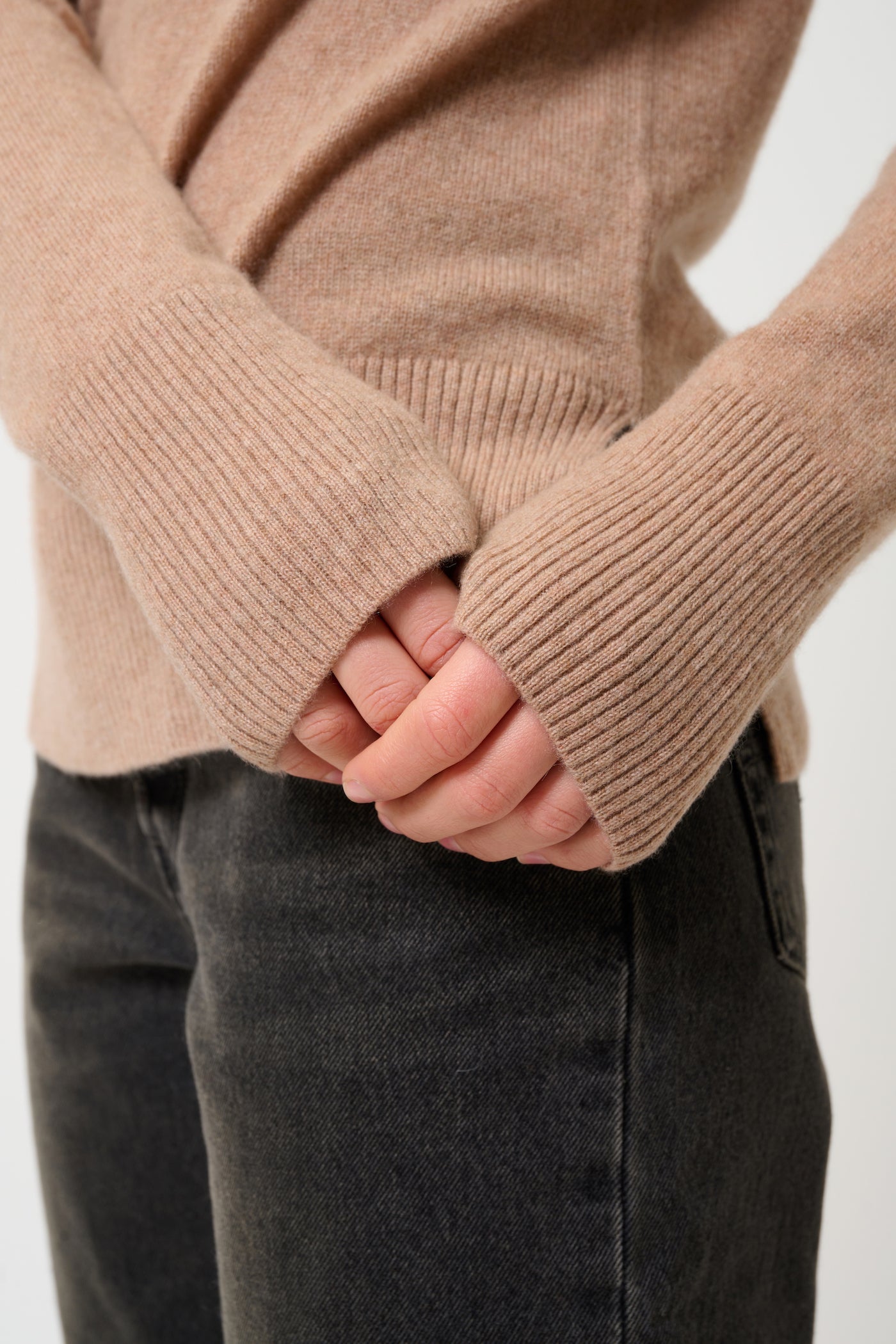 Jersey de Cuello Vuelto - Fornet - Camel Jaspeado