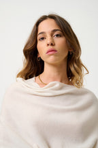 Poncho - 100% 2-Ply Cashmere - Ivory - Women