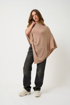Poncho - Carra - Camel Chiné