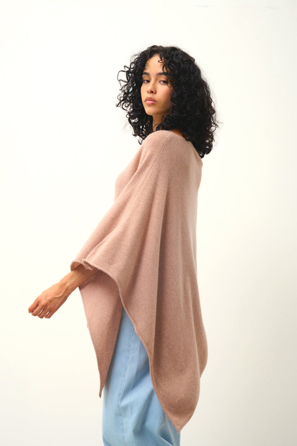 Poncho - Carra - Camel Chiné