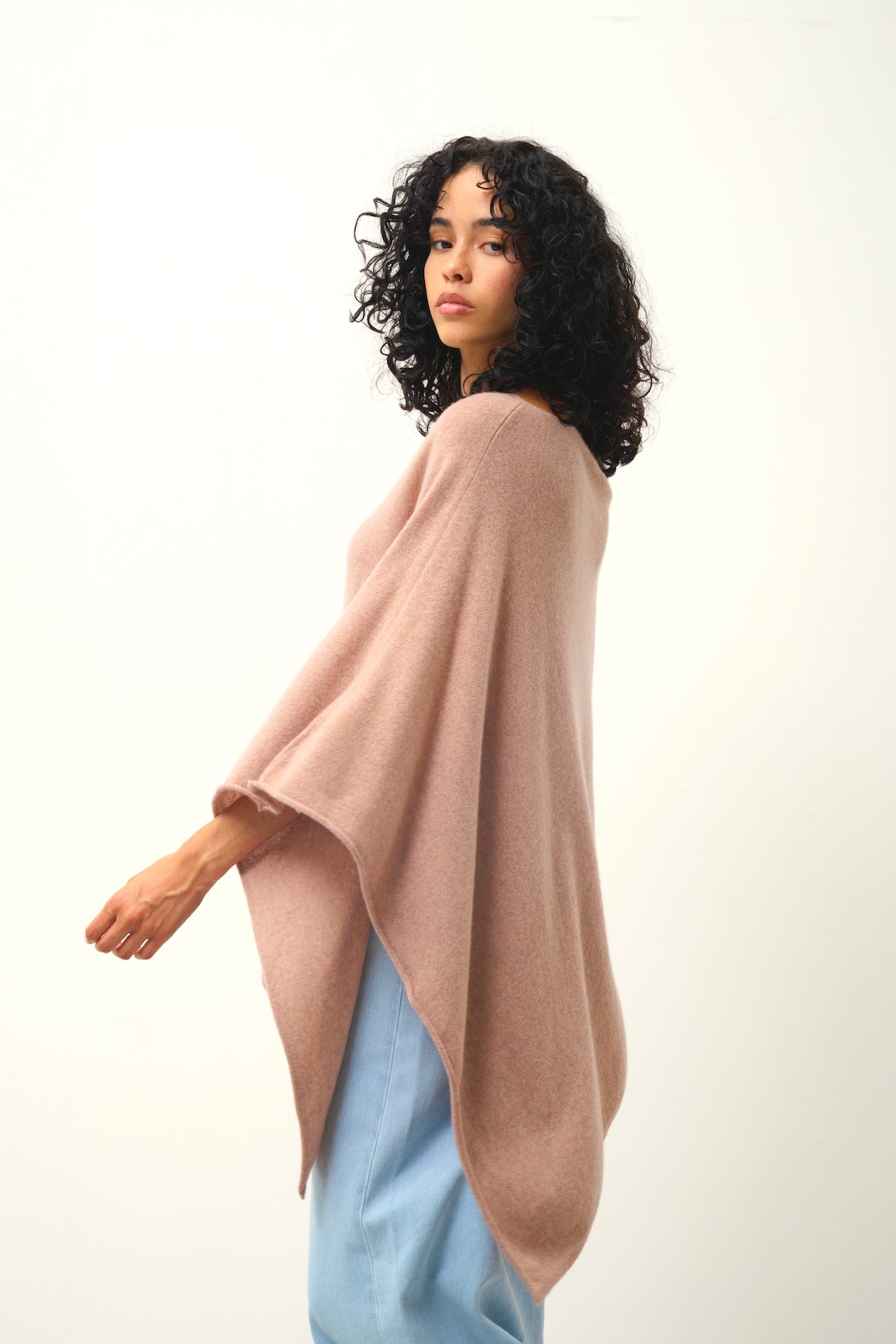 Poncho - Carra - Camel Chiné