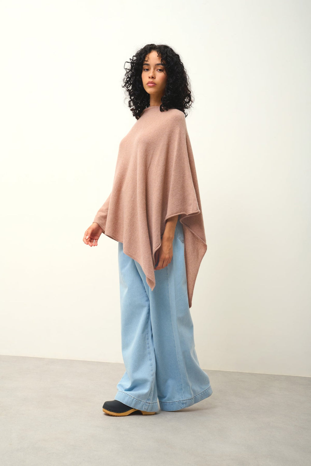 Poncho - Carra - Camel Chiné