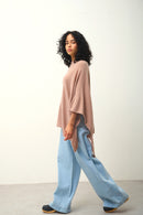 Poncho - Carra - Camel Chiné
