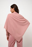 Poncho Carra - Bois De Rose - 100% Cachemire 2 Fils - Femme