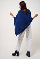 Authentic Cashmere - Poncho Carra - Outremer - 100% Cachemire 2 Fils - Femme