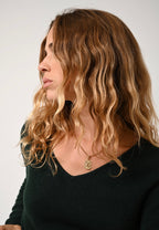 Galise V-Neck Jumper - Cypress - 100% 2-Ply Cashmere