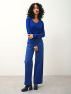 V-Neck Jumper - Galise - Blue