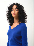 V-Neck Jumper - Galise - Blue