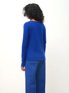 Jersey Cuello en V - Galise - Azul