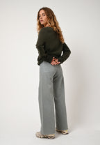 Jersey Cuello en V - Gardoria - Kaki