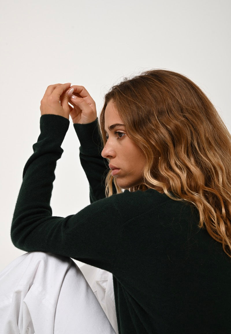 V-Neck Jumper - Gardoria - Cypress