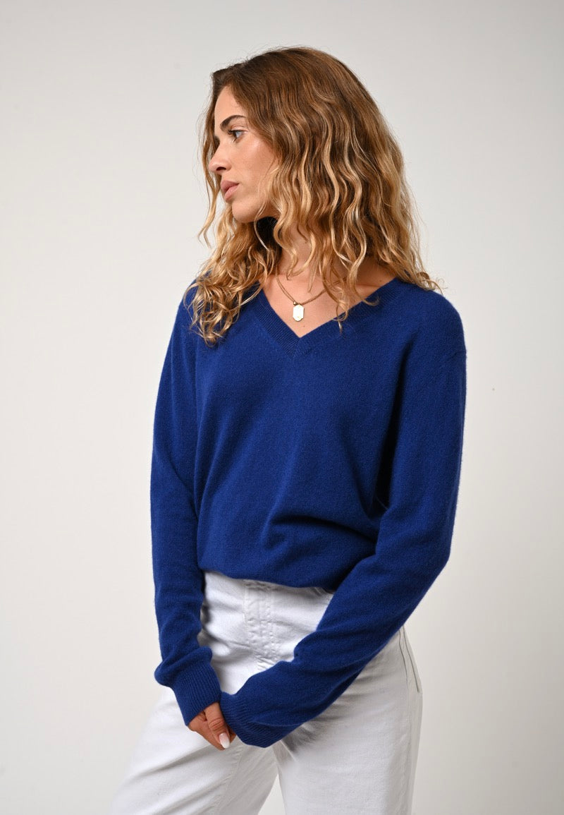 Jersey Cuello V - Gardoria - Azul
