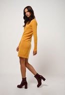 Authentic Cashmere - Vestido Armet Cuello Redondo - Turmeric - 100% Cachemira 2 Hilos - Mujer