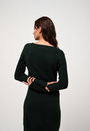 Robe Col V - Capelet - Cyprès