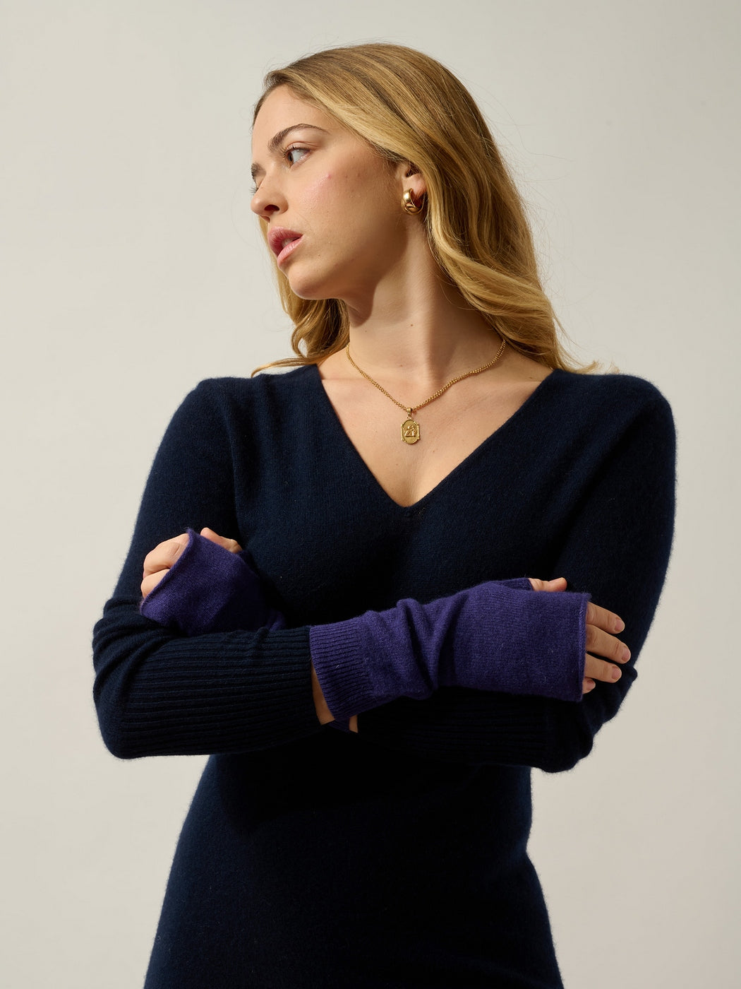 Serre Mittens - Purple