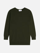 Pull Col Rond Boutonné Dos - Estaris - Kaki