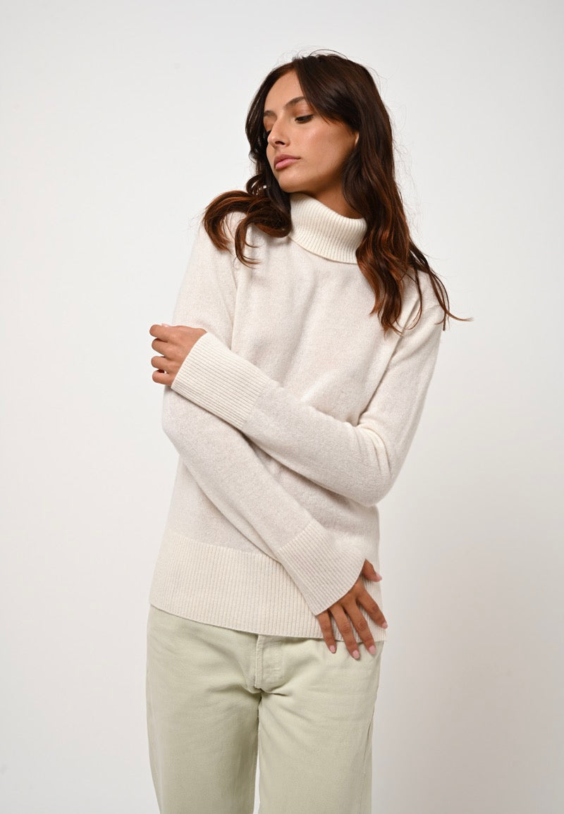 Pull Col Roulé - Fornet - Neige