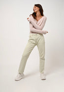 V-Neck Sweater - Galise - Powder