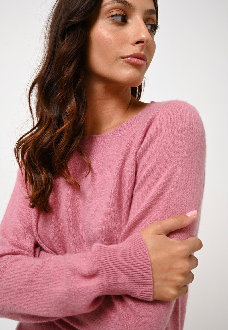 Crew Neck Jumper - Etret - Petal