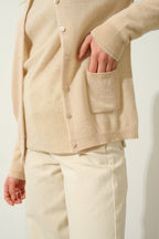 Cárdigan Cuello Redondo - Caron - Beige