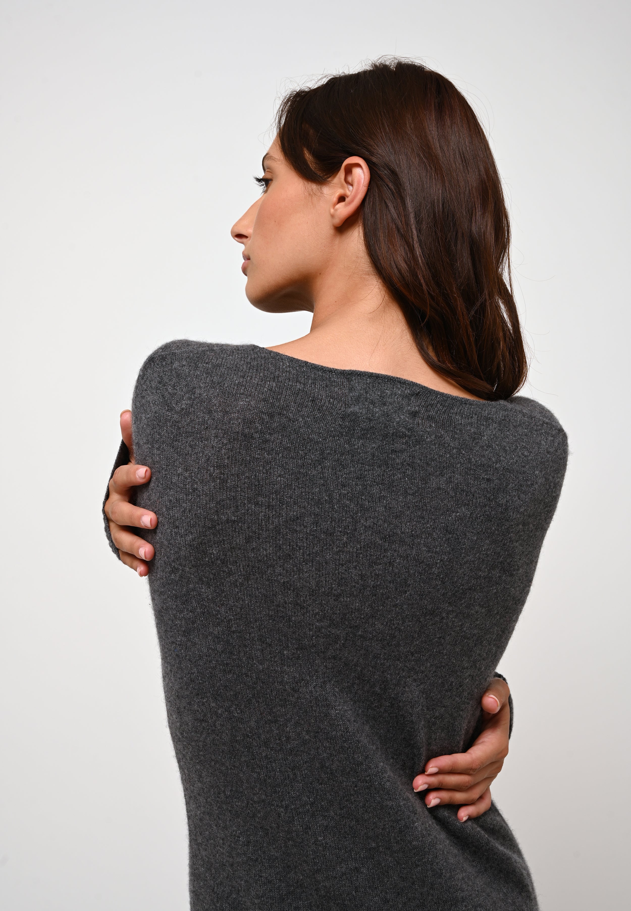 Round-Neck Dress - Armet - Mottled Anthracite