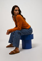 Boat-Neck Jumper - Criou - Orange