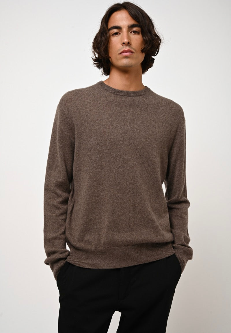 Jersey Cuello Redondo - Aiglière - Taupe Jaspeado