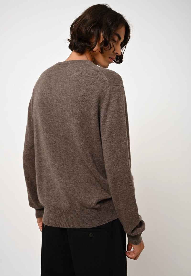 Jersey Cuello Redondo - Aiglière - Taupe Jaspeado