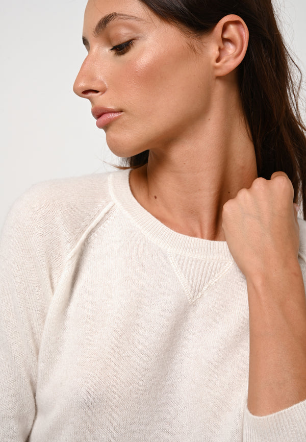 Jersey de cuello redondo - Etret - Marfil
