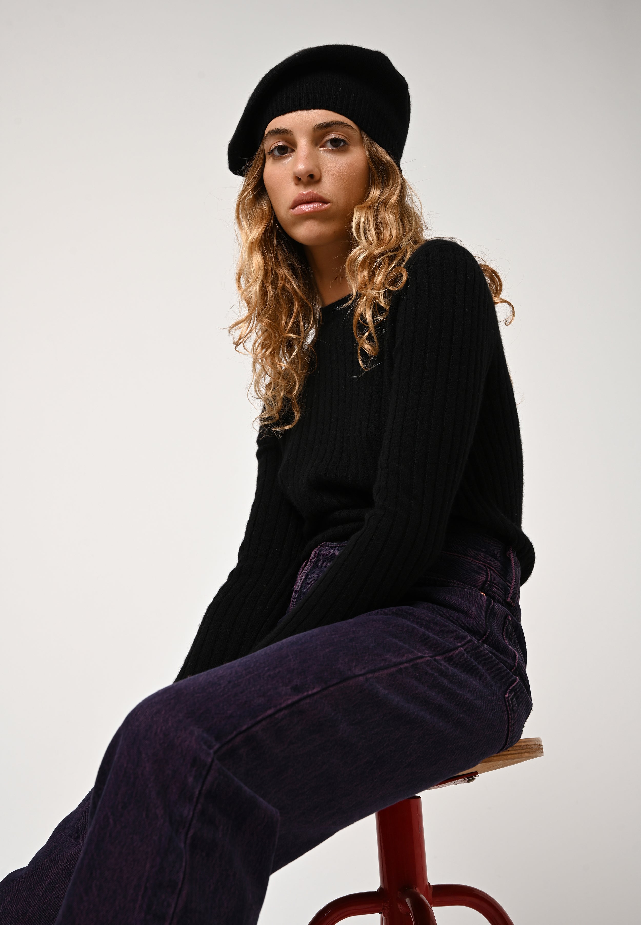 Béret 4 Fils - Liwi - Noir