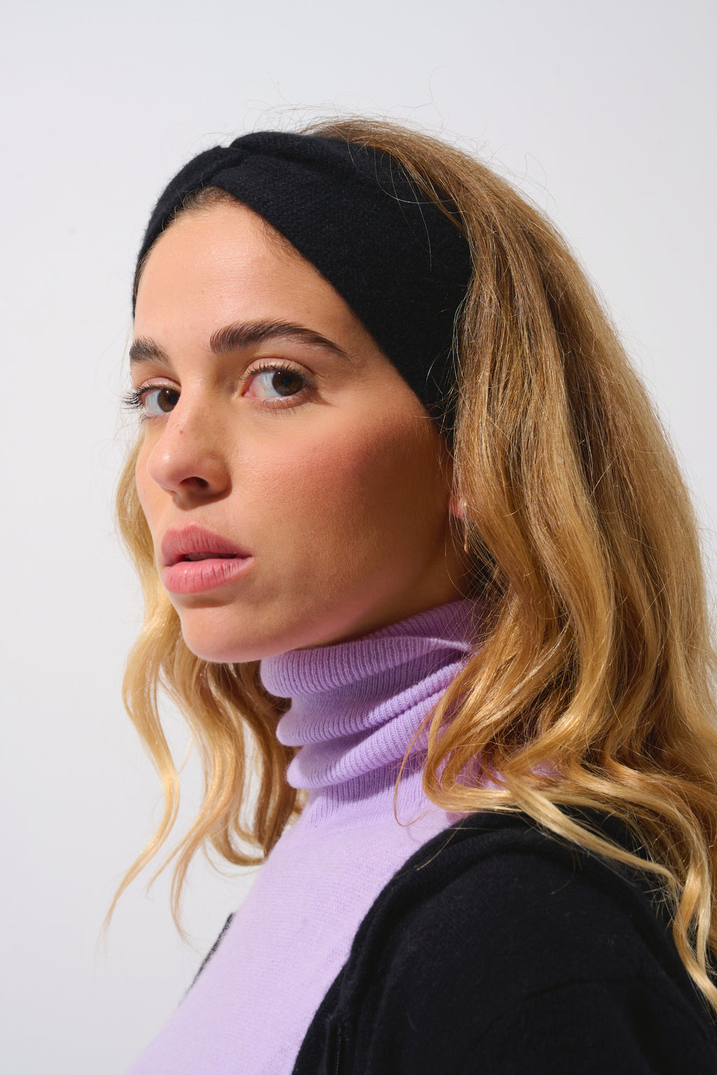 Diadema de 4 hilos - Lana - Negro