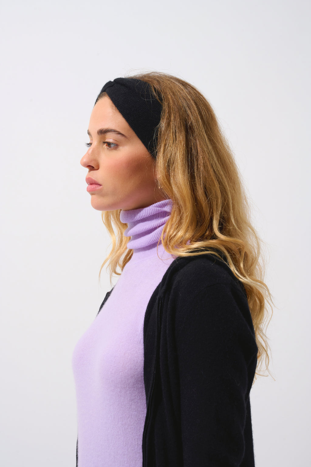 Diadema de 4 hilos - Lana - Negro
