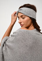 Lana 4-Ply Headband - Heathered Cloud - 100% 4-Ply Cashmere - Unisex